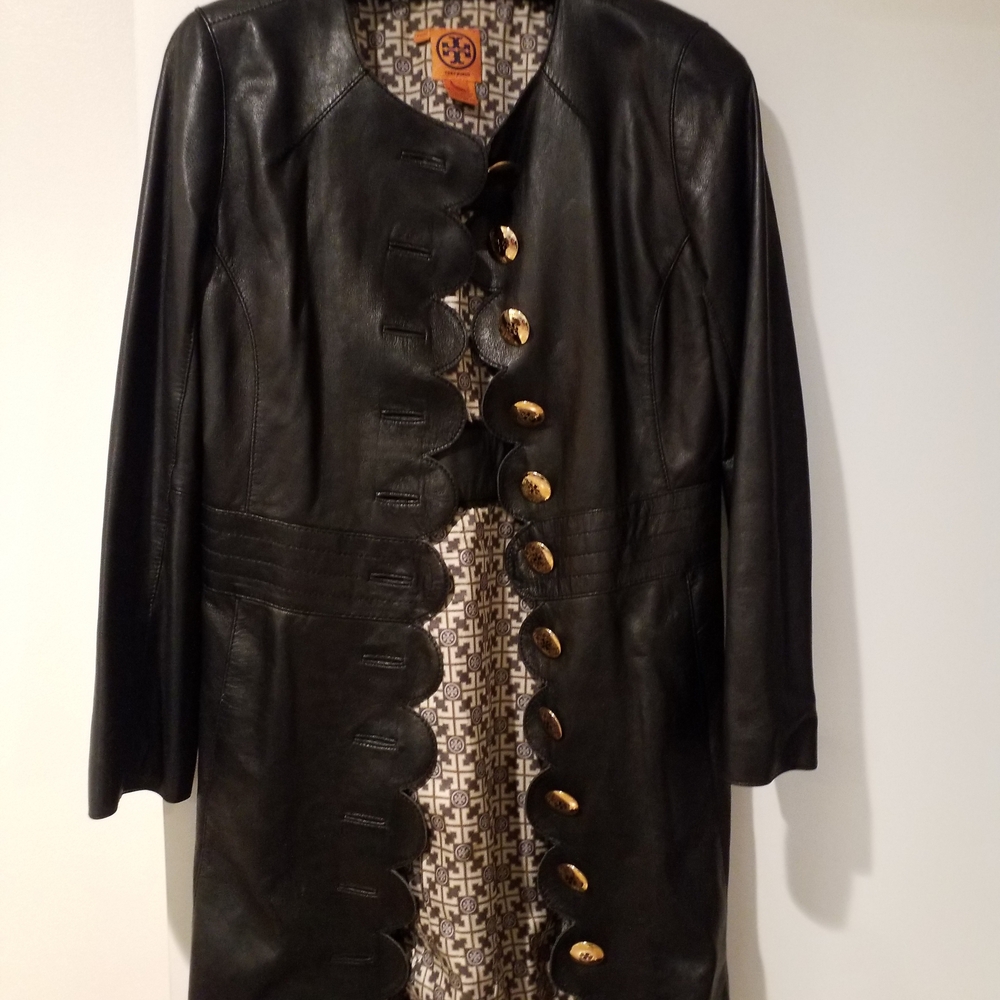 Tory Burch Cordelia Leather Coat